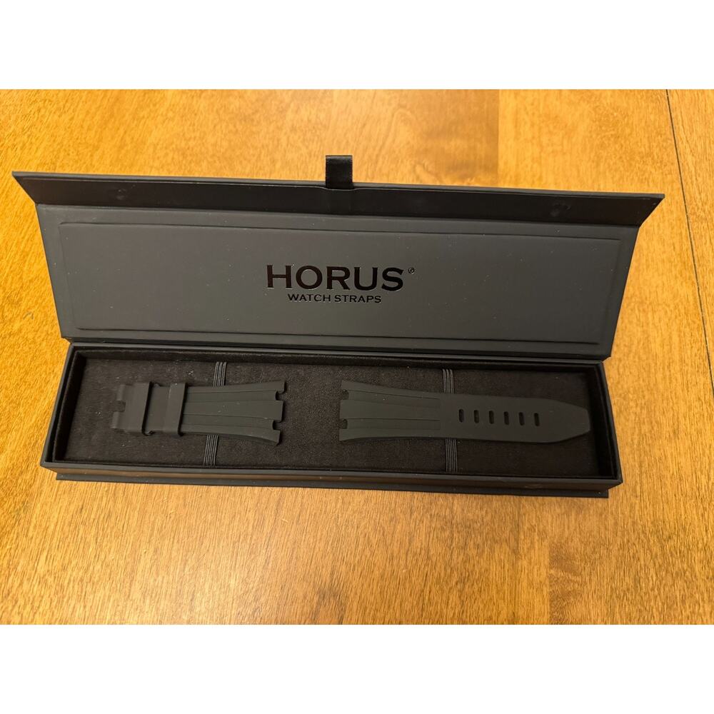 Horus for Audemars Piguet Jet Black Rubber Strap for Royal Oak Offshore New